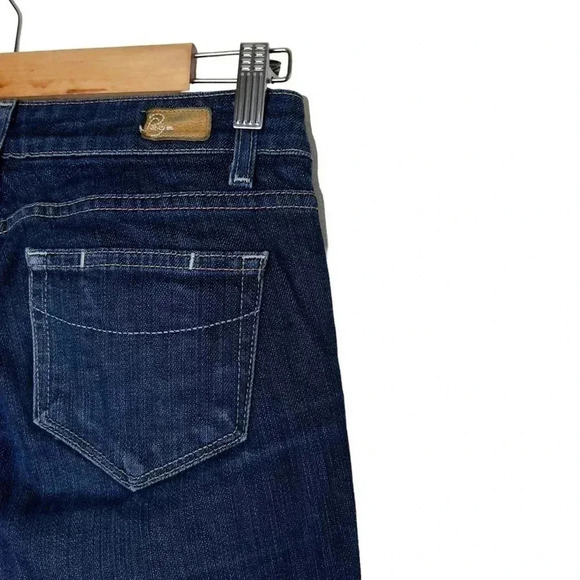 PAIGE ‘Blue Heights’ Premium Denim Low Rise Blue Wash Denim Jeans Size 25 - Picture 7 of 8